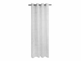 Firana z delikatnym nadrukiem oh my chic light biało-srebrna 140x270 cm CHIC HOME