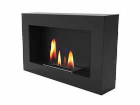 Biokominek Uniflam 70x40 cm box czarny mat pojedyncza wkładka PARKANEX