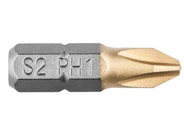 Zdjęcie: Końcówki wkrętakowe PH1 x 25 mm, 2 sztuki GRAPHITE