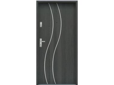 Zdjęcie: Drzwi wejściowe do mieszkań Bastion R-59 Grafit 90 cm prawe ODO KR CENTER