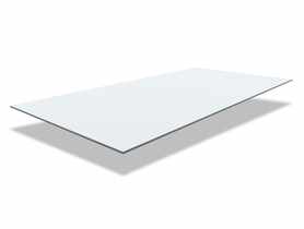 Szkło polistyren grubość 2,25 mm 100x50 cm białe (opal) SCALA
