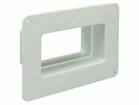 Kołnierz ścienny wpustowy 120x60 mm biały VENTS