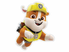 Dekoracja ścienna mała Psi Patrol Rubble VENA