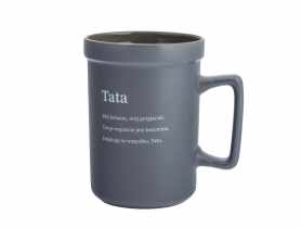 Kubek prosty 440 ml z kwadratowym uchem dekoracja tata mój bohater ALTOM DESIGN