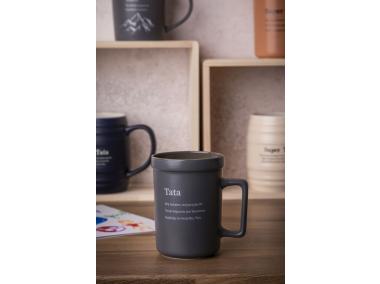 Zdjęcie: Kubek prosty 440 ml z kwadratowym uchem dekoracja tata mój bohater ALTOM DESIGN