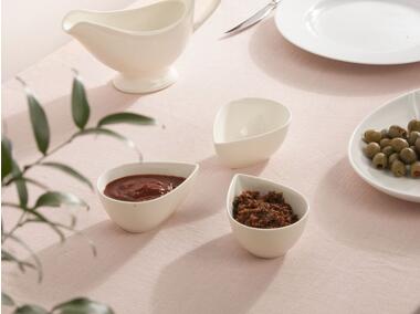 Zdjęcie: Zestaw 3 dipów Regular Łezka 11,2 cm porcelana kremowa ALTOMDESIGN