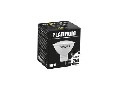 Zdjęcie: Żarówka LED 12V MR16 SMDWW 3,4 W 250lm PBT+CV Platinum POLUX