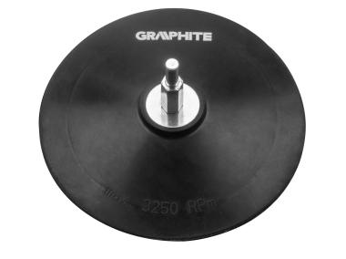 Zdjęcie: Tarcza elastyczna z rzepem 125mm stała GRAPHITE