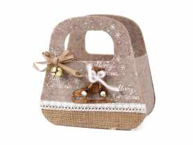 Torebka filcowa z łyżwą 19x9x12/19 cm TIN TOURS