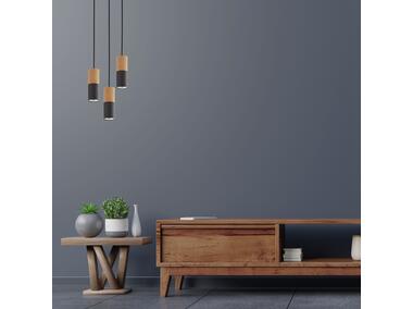 Zdjęcie: Lampa wisząca Elit wood black 3 x GU 10 6310 TK LIGHTING