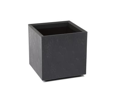 Zdjęcie: Kwietnik Karo 400x400x400 mm beton recycled, czarny LAMELA
