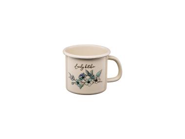 Zdjęcie: Kubek emaliowany z kalką Flores 9 cm/0,5 L wzór 2 GALICJA