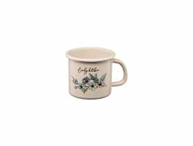 Kubek emaliowany z kalką Flores 9 cm/0,5 L wzór 2 GALICJA