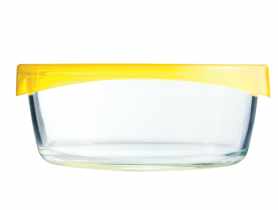 Pojemnik Keep N Bowl 1,22 L kwadratowy z żółtą pokrywką LUMINARC