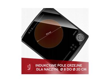 Zdjęcie: Kuchenka elektryczna 1-palnikowa indukcyjna MKE-16 MPM