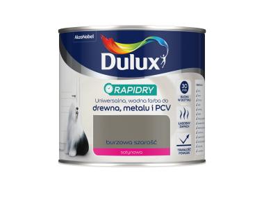 Zdjęcie: Farba do drewna, metalu i PCV Rapidry 0,4 L burzowa szarość DULUX