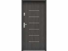 Drzwi wejściowe do mieszkań Bastion A-39 Wenge deska 90 cm prawe ODO KR CENTER