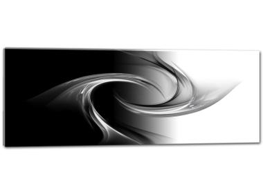 Zdjęcie: Obraz Glasspik 50x125 cm Gl034 Abstrakcja Cz/B STYLER
