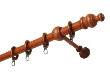 Zdjęcie: Karnisz pojedynczy 28 mm Apollo 200 orzech GARDINIA
