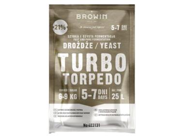 Zdjęcie: Drożdże gorzelnicze Turbo Torpedo 5-7 dni 21% 100 g BROWIN