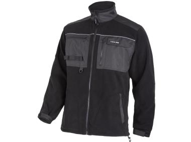 Zdjęcie: Bluza polarowa ze wzmocnieniami czarna, 420g/m2, L, CE, LAHTI PRO