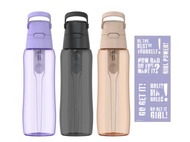 Zdjęcie: Butelka Solid 0,7 L z wkładem filtrującym Fitmania + naklejka Multi DAFI