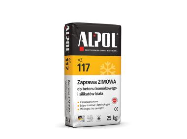 Zdjęcie: Zaprawa zimowa do betonu komórkowego i silikatów biała 25 kg AZ117 ALPOL