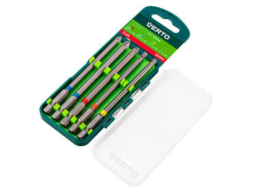 Zdjęcie: Zestaw bitów 5 szt., 100 mm  -  1 x PH, 2 x PZ, 1 x SL, 1 x TX VERTO