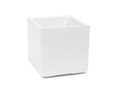 Zdjęcie: Kwietnik Karo 400x400x400 mm deska recycled, kremowy LAMELA