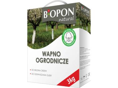 Zdjęcie: Wapno ogrodnicze do bielenia i odkwaszania gleby 3 kg BOPON