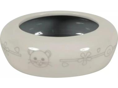 Zdjęcie: Miska ceramiczna dla gryzonia 100 ml beżowa, szara ZOLUX