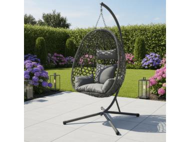 Zdjęcie: Fotel wiszący Olio antracyt MIRPOL