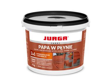 Zdjęcie: Papa w płynie czerwony ceglasty 4 kg JURGA