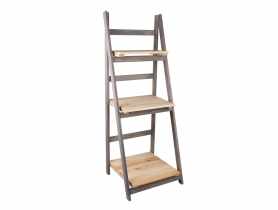 Kwietnik regał rozkładany drewniany szary TIN TOURS