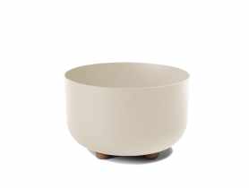 Donica plastikowa misa Sofia 27 cm beżowa LAMELA PLASTIC