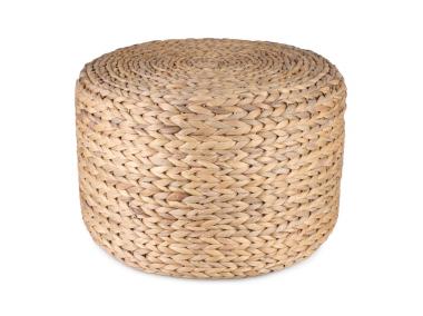 Zdjęcie: Puf z hiacyntu wodnego okrągły 45x45x30 cm TIN TOURS