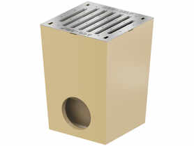 Wpust podwórzowy z rusztem ze stali ocynkowanej z polimerobetonu Self ACO