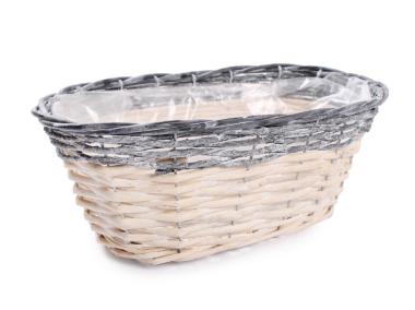 Zdjęcie: Osłonka wiklinowa 31x18x11 cm owalna TIN TOURS