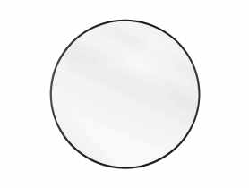 Lustro Aurelo koło 80 cm czarna aluminiowa rama INDAVO