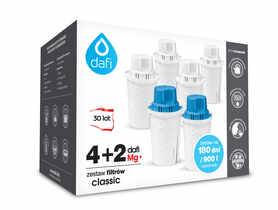 Zestaw wkładów filtrujących Classic 4 Standard + 2 Magnez DAFI