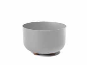 Donica plastikowa misa Sofia 27 cm szara LAMELA PLASTIC