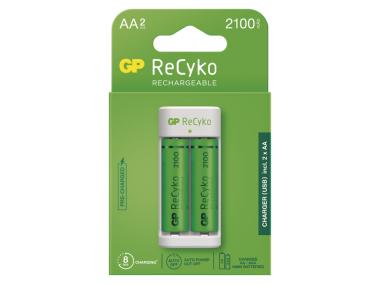Zdjęcie: Ładowarka GP E211 + 2xAA REC 2000 EMOS