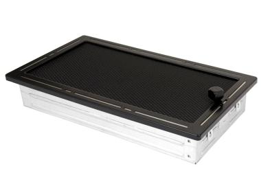 Zdjęcie: Kratka kominkowa wentylacyjna Trend 16x32 cm z żaluzją czarny mat PARKANEX