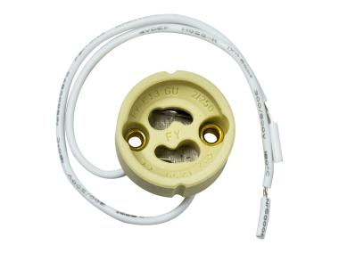 Zdjęcie: Gniazdo ceramiczne GU10 z kablem 2x0,5 mm POLUX