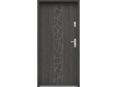 Zdjęcie: Drzwi wejściowe do mieszkań Bastion N-53 Wenge deska 80 cm lewe ODR KR CENTER
