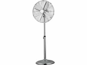 Wentylator podłogowy 50 W okrągły chrom KEPLAND