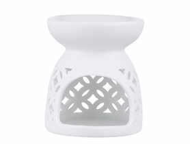 Kominek zapachowy porcelanowy dekorowany romby ALTOMDESIGN