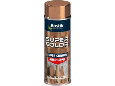 Zdjęcie: Lakier akrylowy z efektem super chromu Super Color Super Chrome, chrom miedziany 400 ml BOSTIK