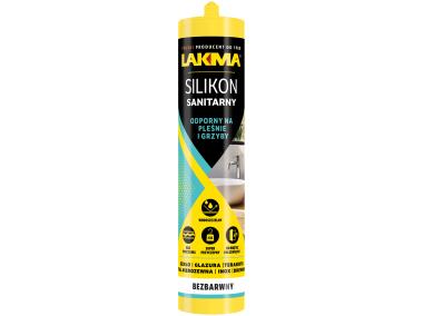 Zdjęcie: Silikon sanitarny bezbarwny 280 ml LAKMA