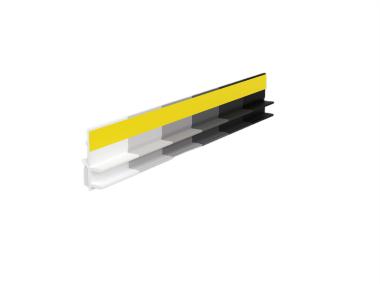 Zdjęcie: Listwa PVC BP12 L300 9/6 antracyt, przyokienna, dylatacyjna, tynkarska z uszczelką BELLA PLAST